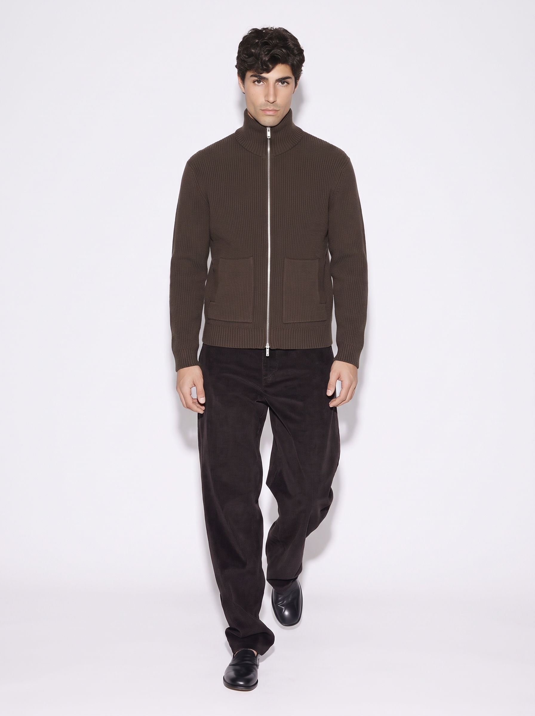 ONSStay cardigan marrone - modello di spalle
