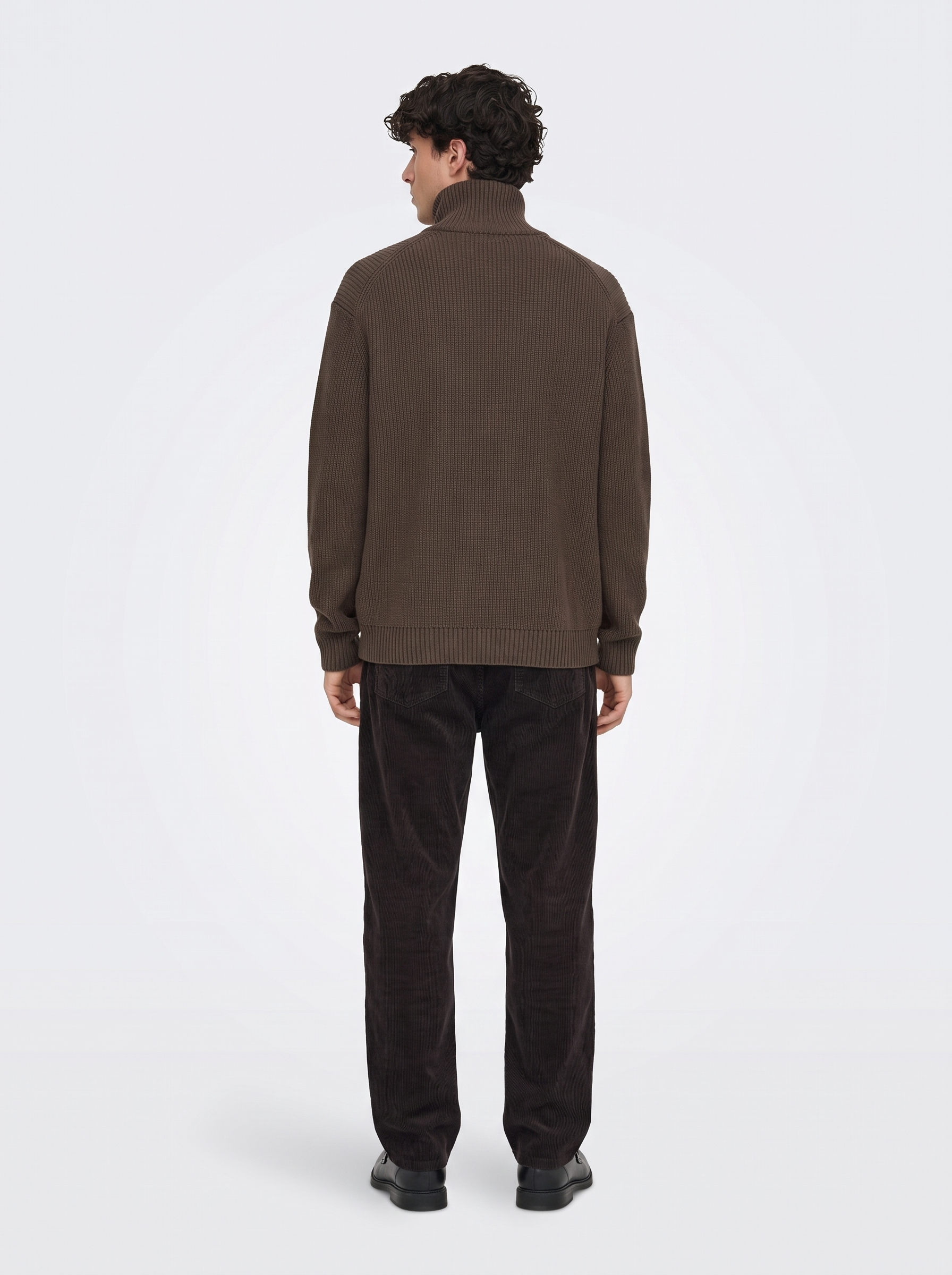 ONSStay cardigan marrone - modello frontale