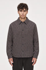 ONLY & SONS- Giacca Imbottita Trapuntata Quadri Grigio