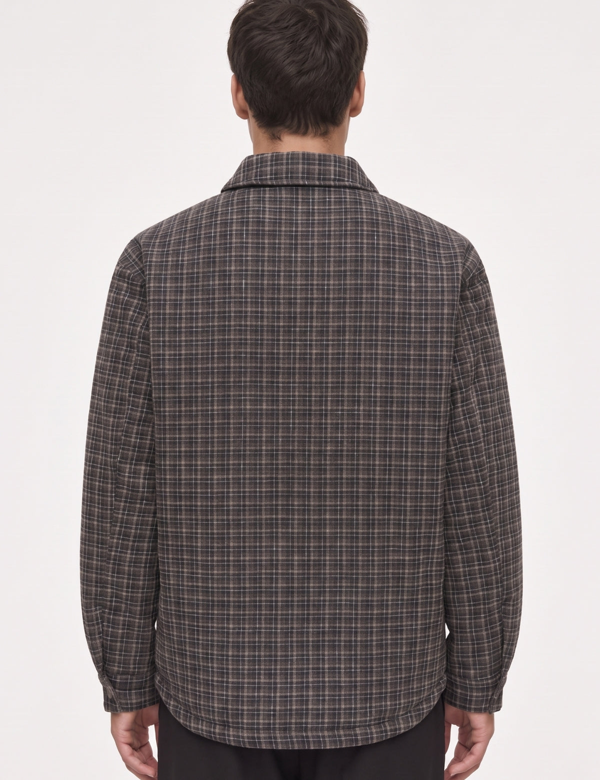 ONLY & SONS- Giacca Imbottita Trapuntata Quadri Grigio