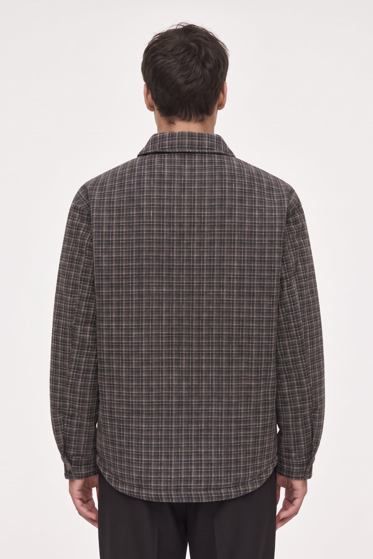 ONLY & SONS- Giacca Imbottita Trapuntata Quadri Grigio