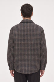ONLY & SONS- Giacca Imbottita Trapuntata Quadri Grigio