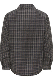 ONLY & SONS- Giacca Imbottita Trapuntata Quadri Grigio