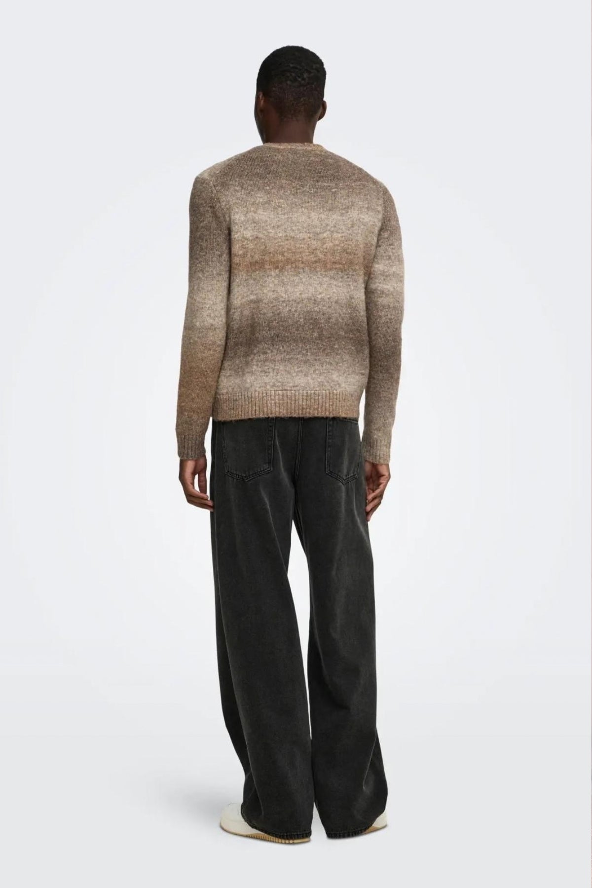 ONLY & SONS- Maglione a Fantasia Marrone