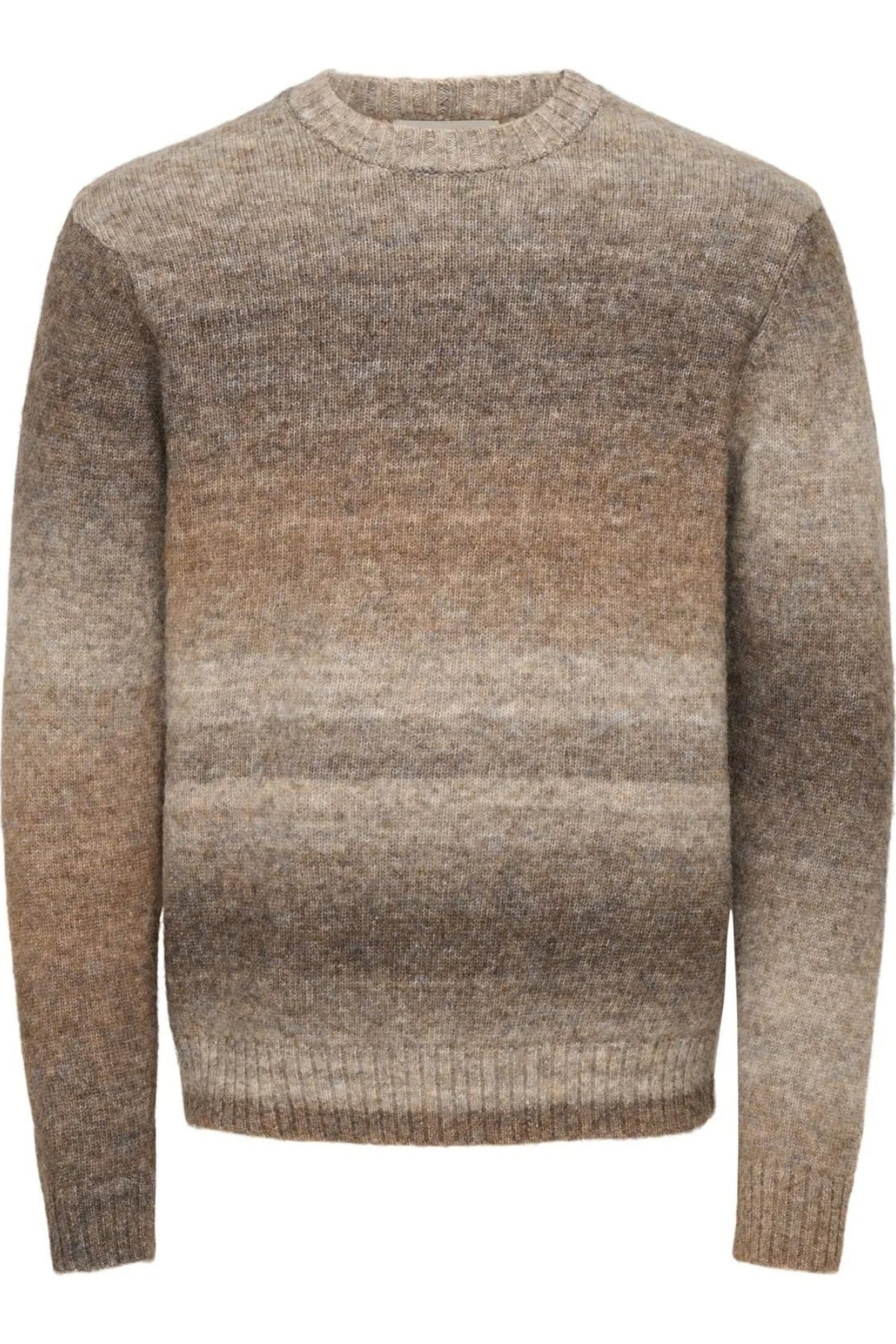ONLY & SONS- Maglione a Fantasia Marrone