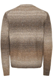 ONLY & SONS- Maglione a Fantasia Marrone