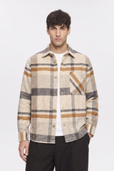 Seinse- Overshirt Flanella Quadri Beige