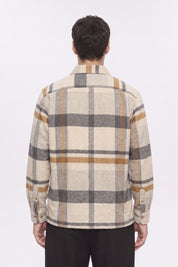 Seinse- Overshirt Flanella Quadri Beige