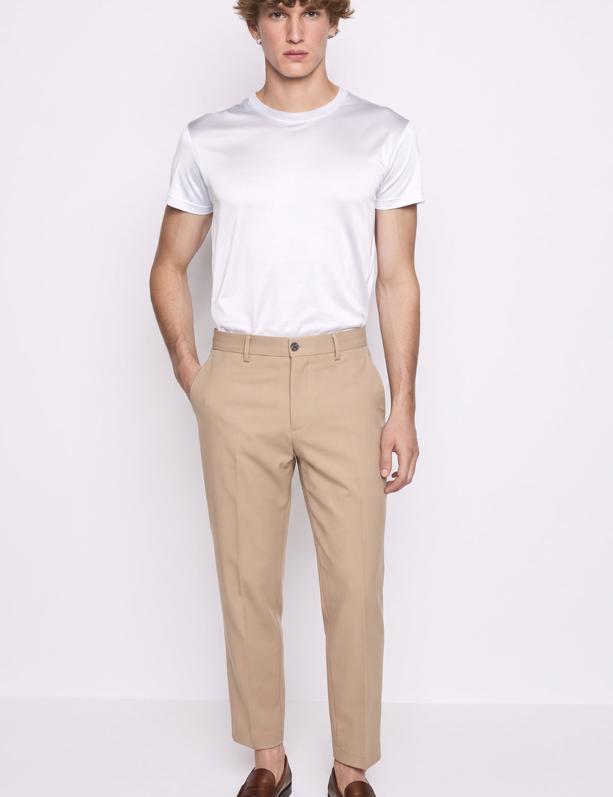 Four Brothers- Pantalone Porto Cervo Capri Fit Beige