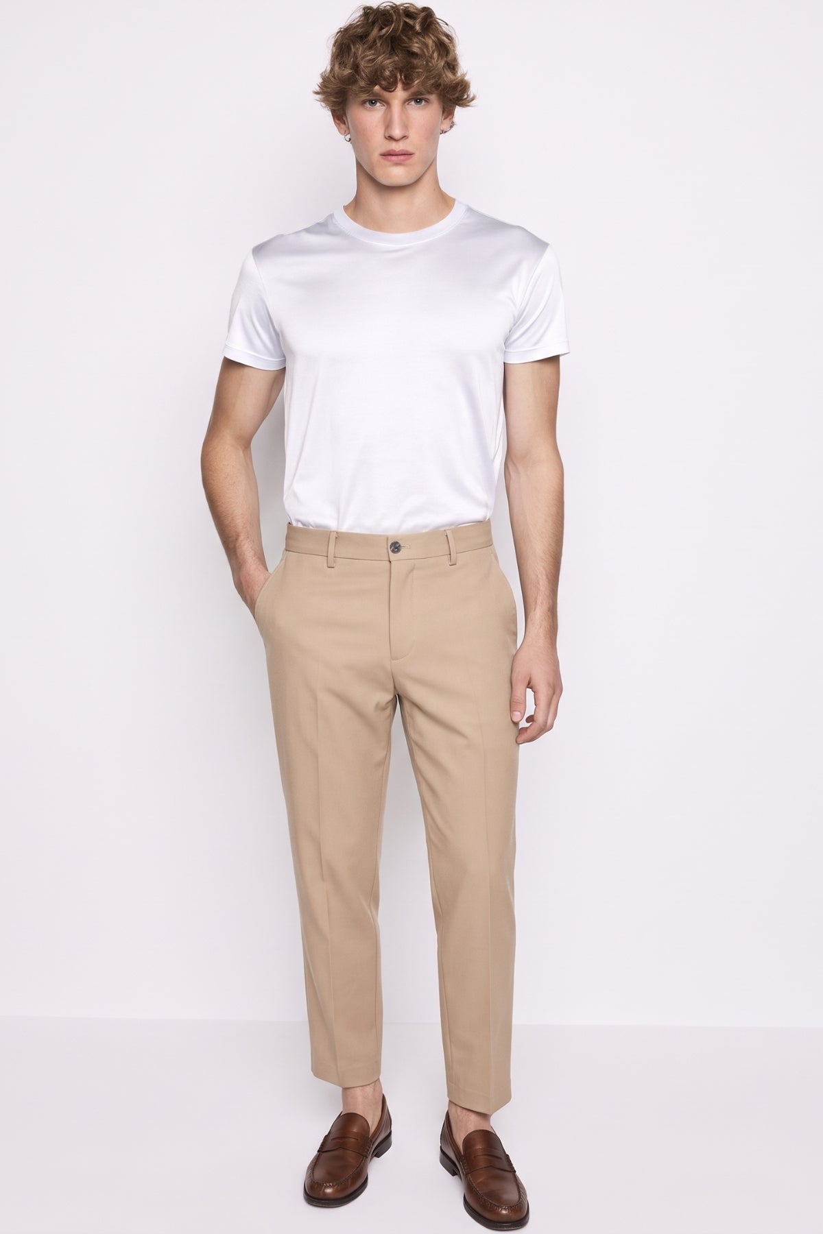 Four Brothers- Pantalone Porto Cervo Capri Fit Beige