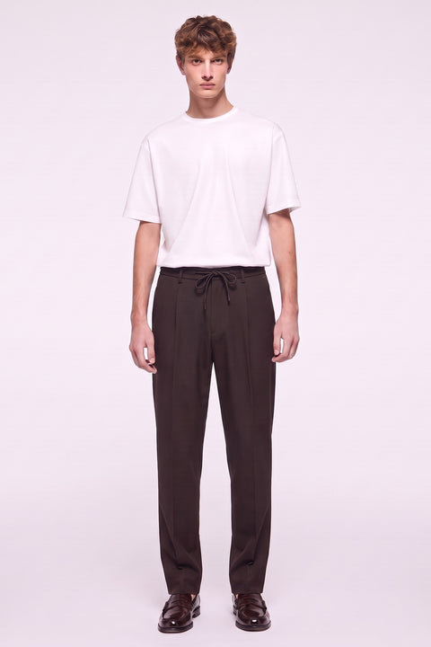 Four Brothers- Pantalone Jersey Punto Milano Testa di Moro