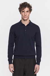 Four Brothers- Polo Lana Merino Blu