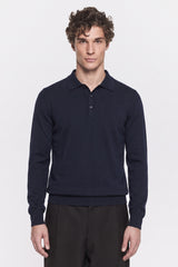 Four Brothers- Polo Lana Merino Blu