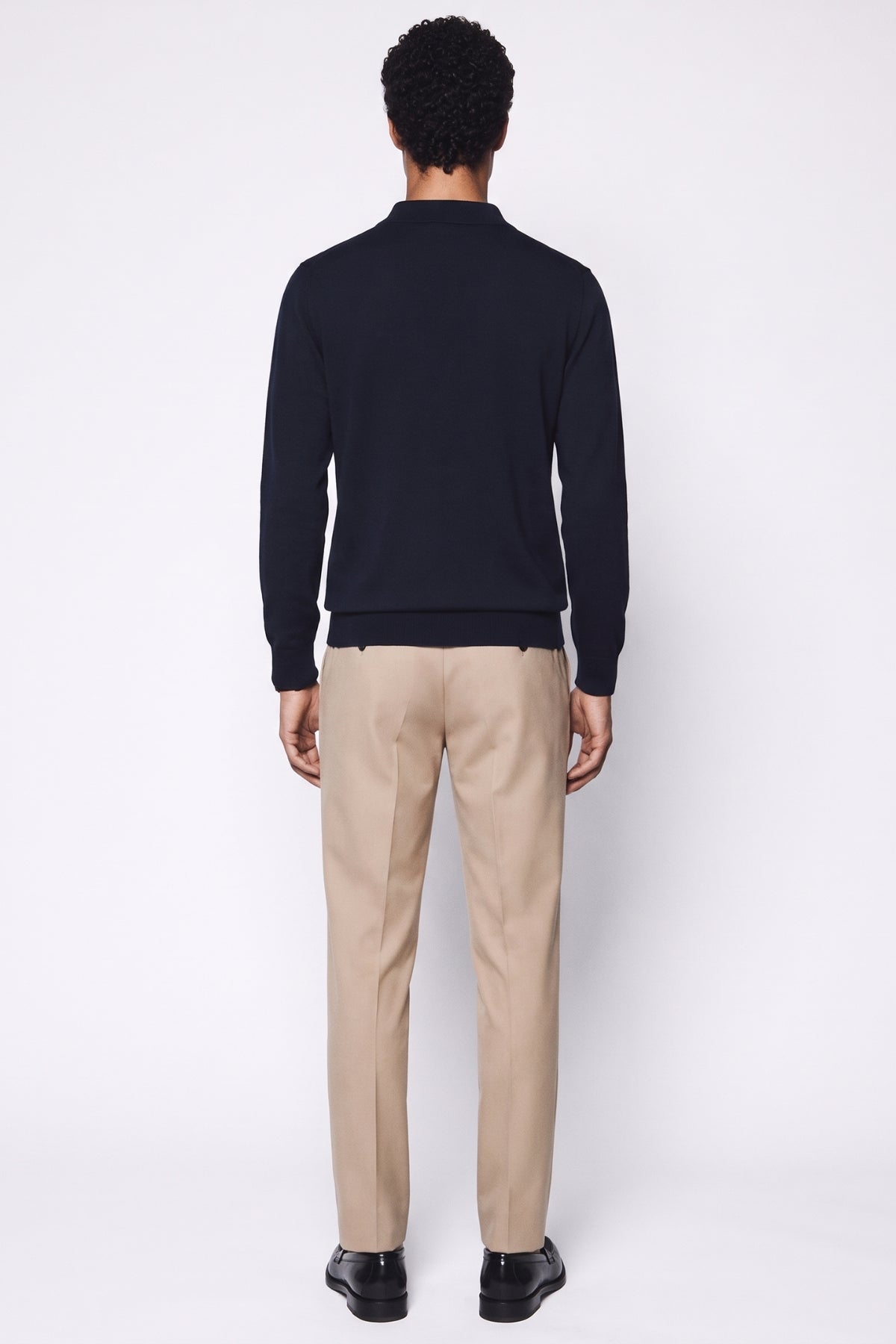 Four Brothers- Polo Lana Merino Blu