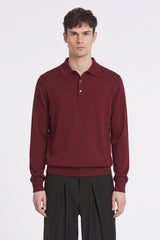 Four Brothers- Polo Lana Merino Bordeaux