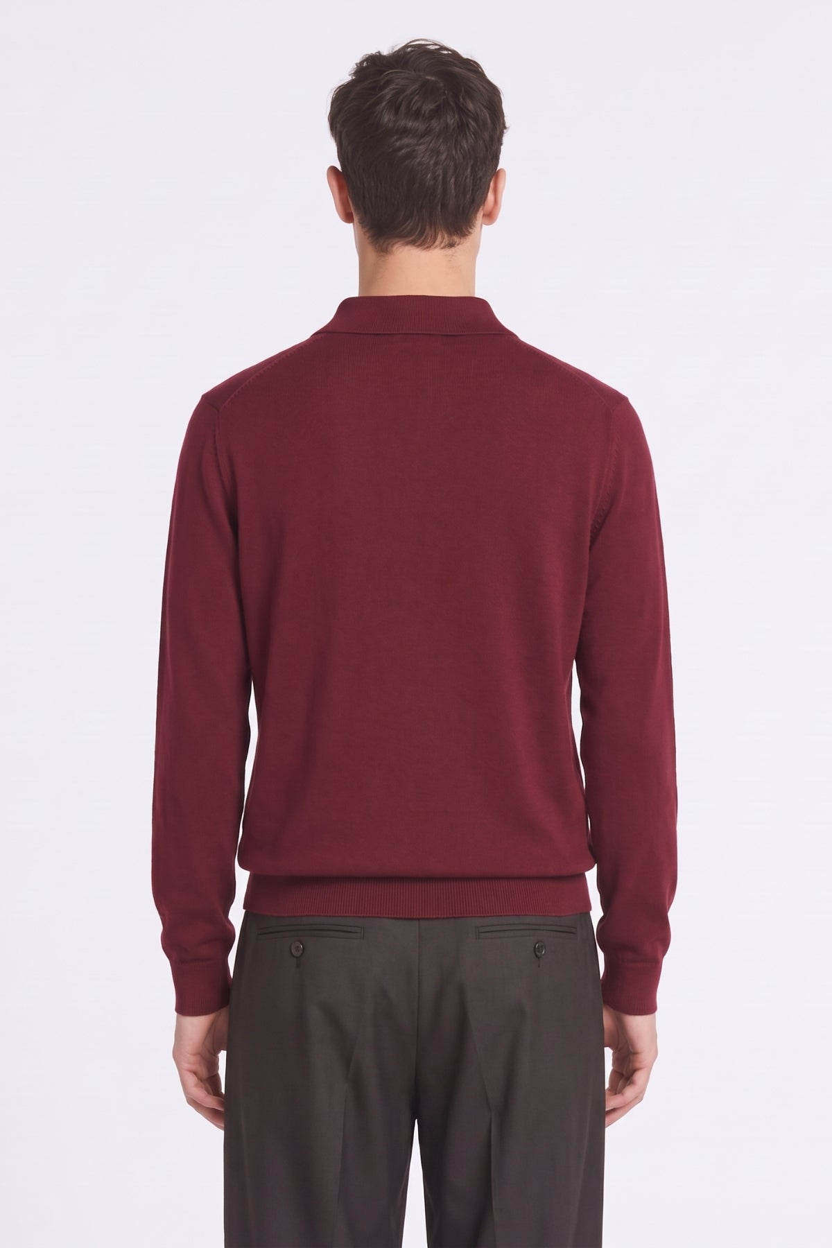Four Brothers- Polo Lana Merino Bordeaux