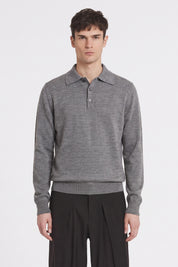 Four Brothers- Polo Lana Merino Grigio Mélange