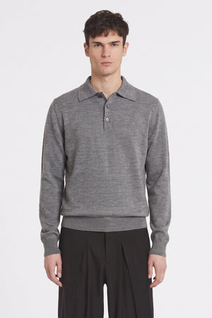Four Brothers- Polo Lana Merino Grigio Mélange