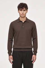 Four Brothers- Polo Lana Merino Marrone