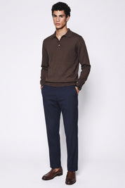 Four Brothers- Polo Lana Merino Marrone