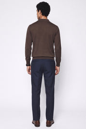 Four Brothers- Polo Lana Merino Marrone