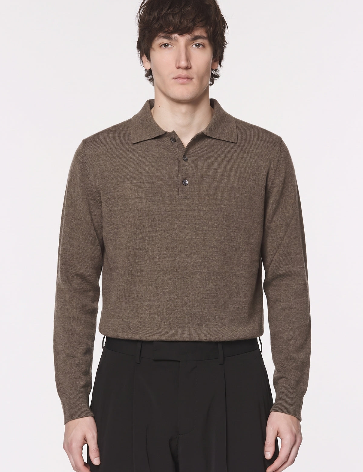 Four Brothers- Polo Lana Merino Tortora