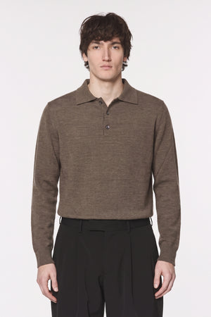 Four Brothers- Polo Lana Merino Tortora