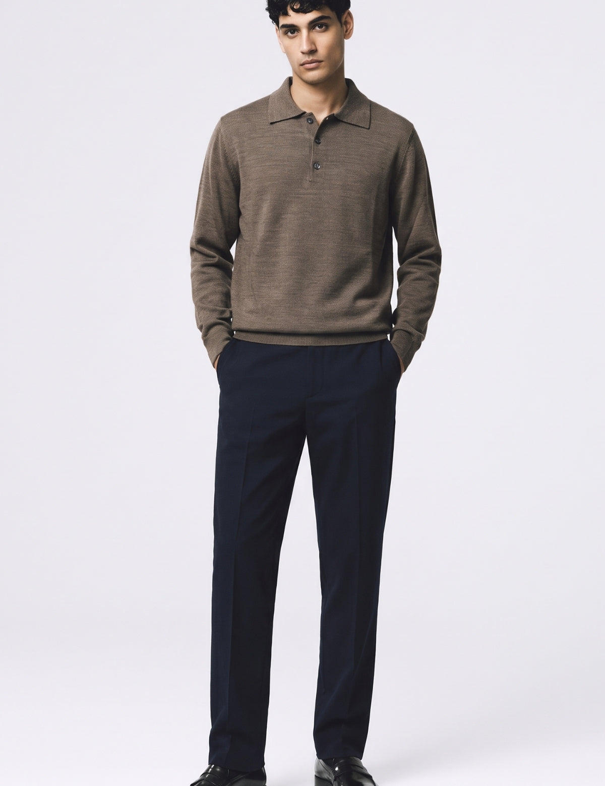 Four Brothers- Polo Lana Merino Tortora
