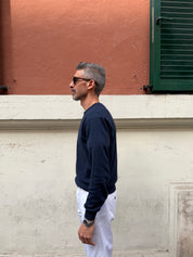 Four Brothers - Maglione Girocollo Blu Navy