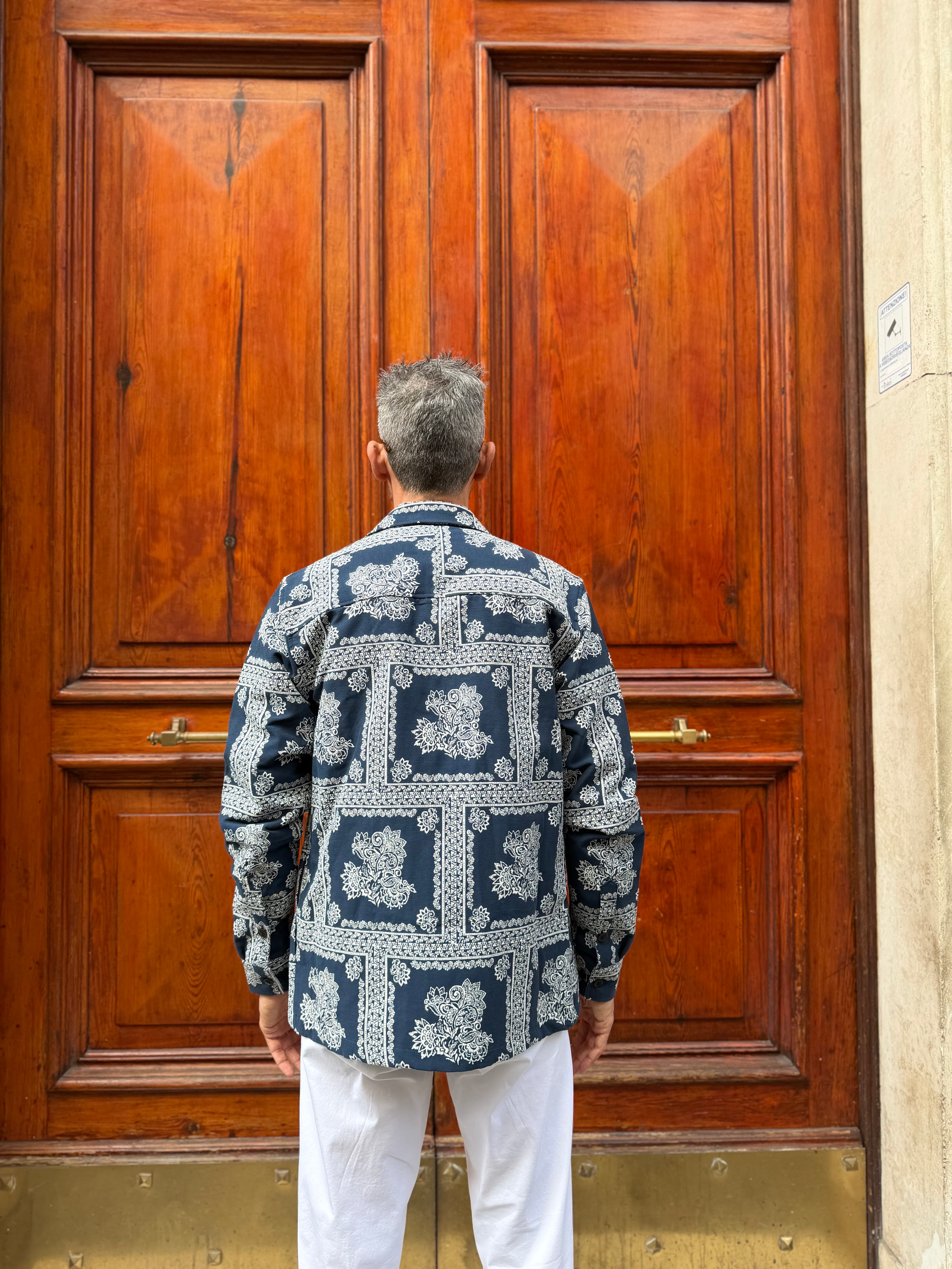Anerkjendt - Giacca Paisley Blu