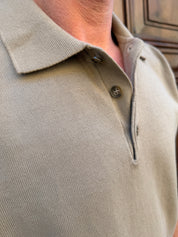 Four Brothers - Polo in Filo di Cotone Beige