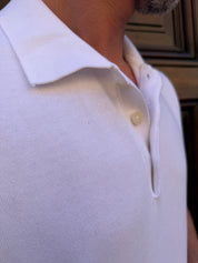 Four Brothers - Polo in Filo di Cotone Bianca