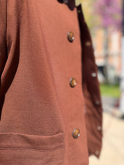 Seinse - Overshirt Jersey Marrone
