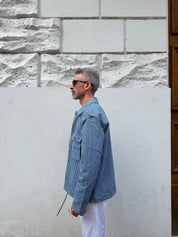 Anerkjendt - Overshirt Righe Blu