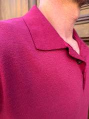 Four Brothers - Polo in Filo di Cotone Ciliegia