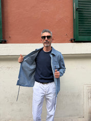 Anerkjendt - Overshirt Righe Blu