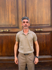 Four Brothers - Polo in Filo di Cotone Beige