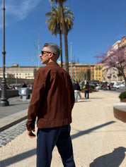 Seinse - Overshirt Jersey Marrone