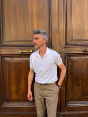 Four Brothers - Polo in Filo di Cotone Bianca