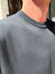 Four Brothers - T-Shirt in Filo di Cotone Nero