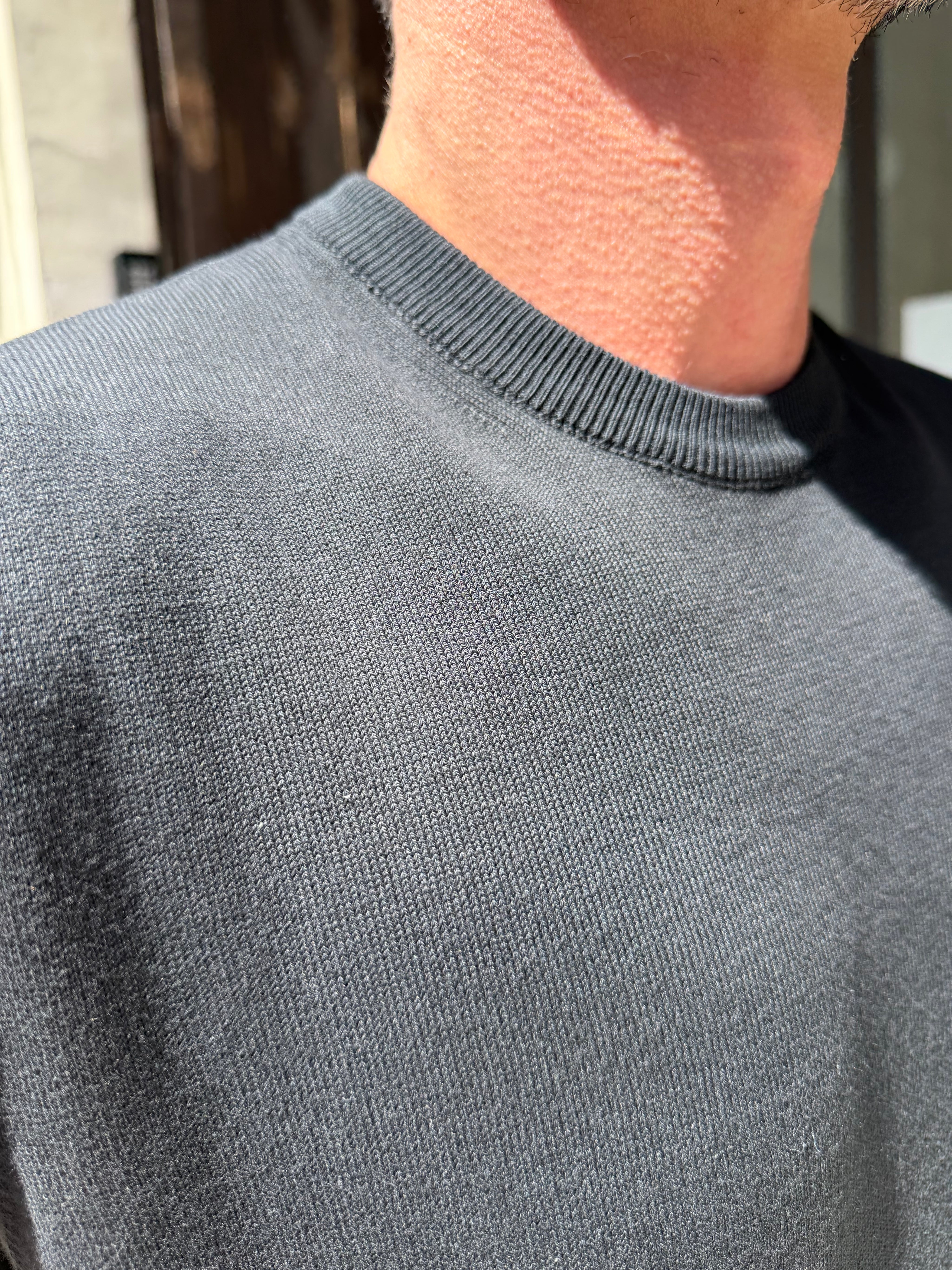 Four Brothers - T-Shirt in Filo di Cotone Nero