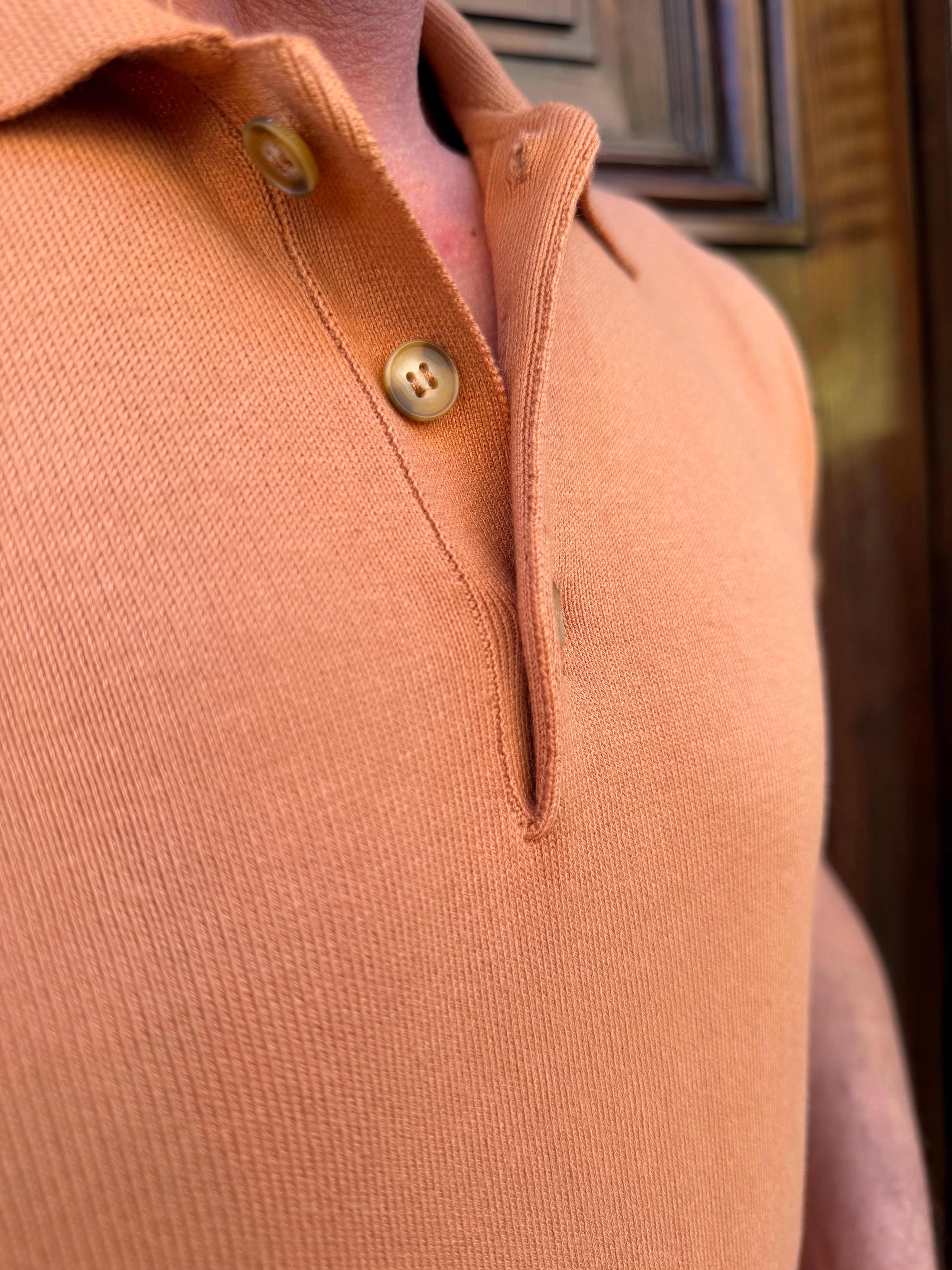 Four Brothers - Polo in Filo di Cotone Cognac