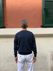 Four Brothers - Maglione Girocollo Blu Navy
